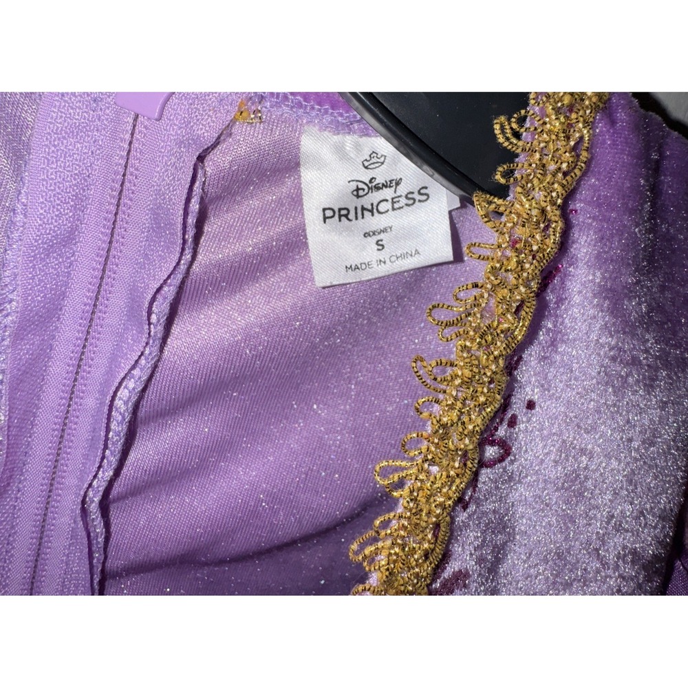 Spirit Disney Rupunzel Costume Dress Renaissance Fair Glitter Girls S 5T/6T Flaw - Picture 4 of 16
